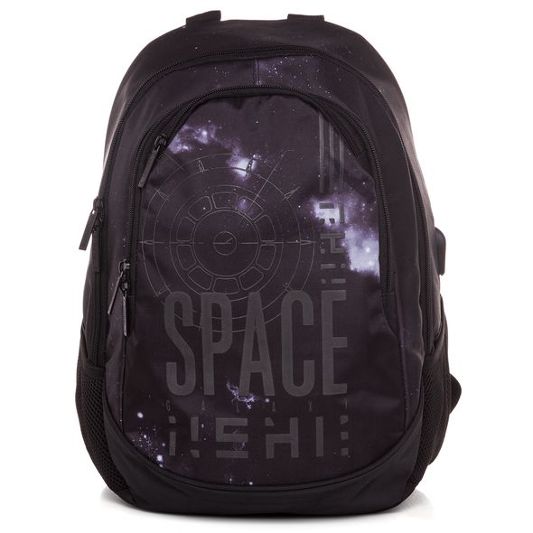 Рюкзак Hatber STREET-Space- 30х42х20 см полиэстер 2 отделения, 3 кармана и 1 потайной на спинке, с USB-выходом , 